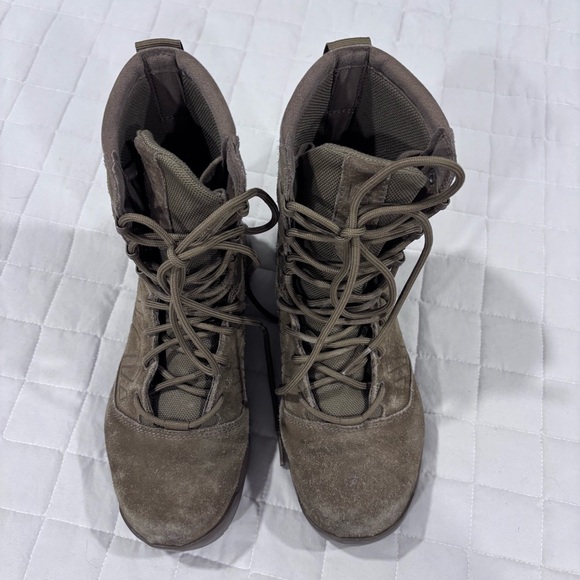 Salomon Forces Guardian Tactical Boots Coyote Brown Women 6 1/2 Combat Boot Tan - Picture 3 of 13